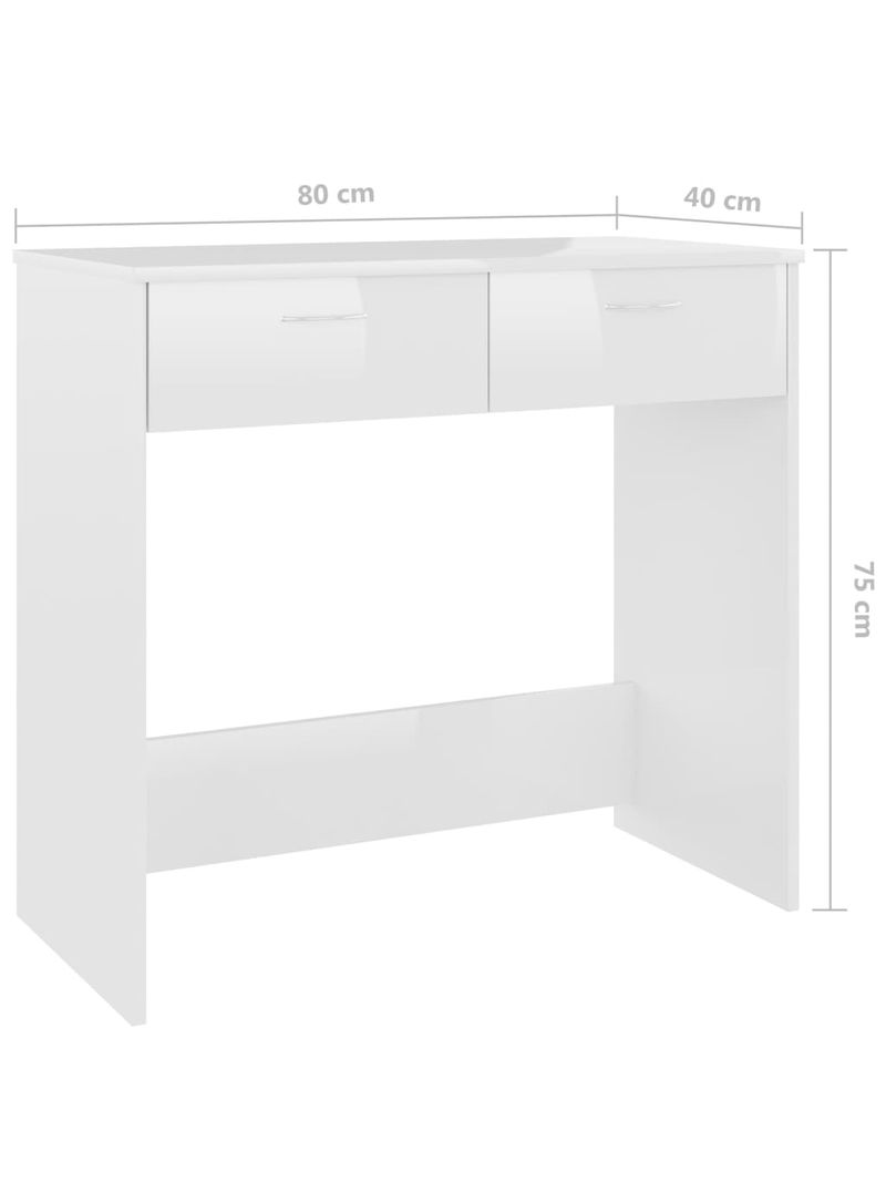 Scrivania Bianca 80x40x75 cm in Truciolato