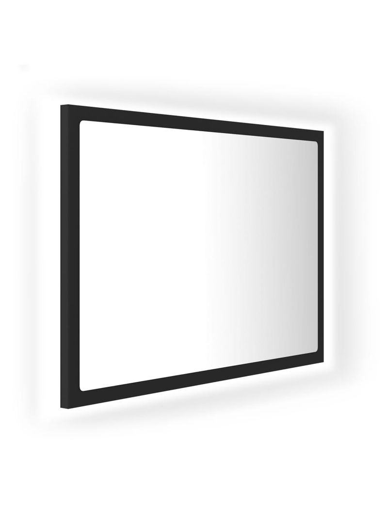 vidaXL Specchio da Bagno con LED Bianco 60x8,5x37 cm in Acrilico