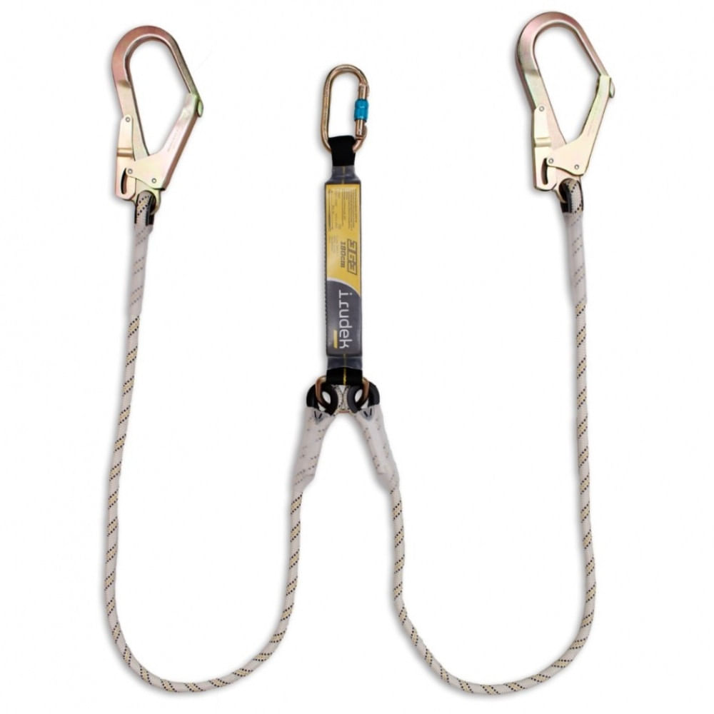 Portwest FP23WHR Corda Con Assorbitore Di Energia - Bianco, Certificato CE, Anticaduta - Foto 8