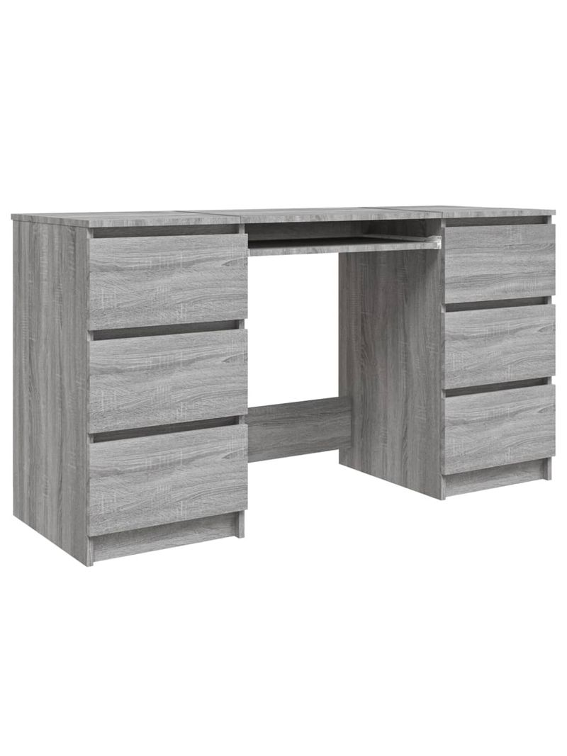 Scrivania Grigio Sonoma 140x50x77 cm in Legno Multistrato 815439 -  BricoBravo