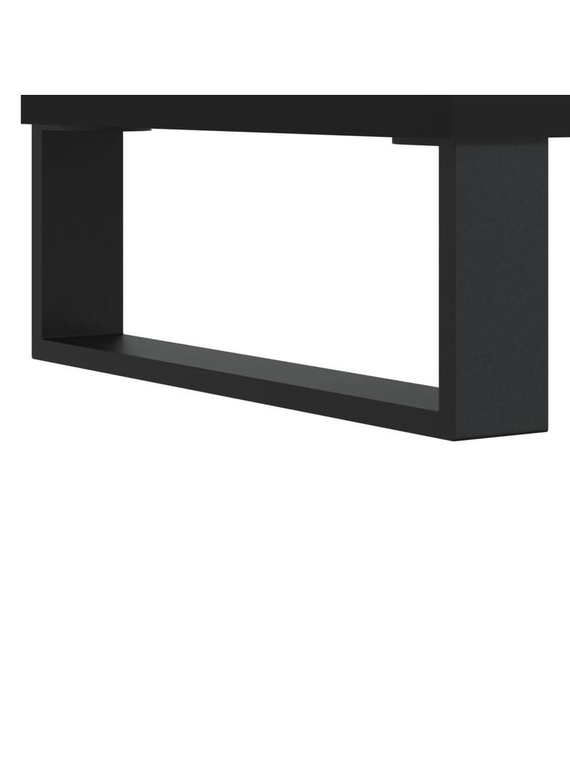 Comodino Nero 40x35x47,5 cm in Legno Multistrato 827486 - BricoBravo