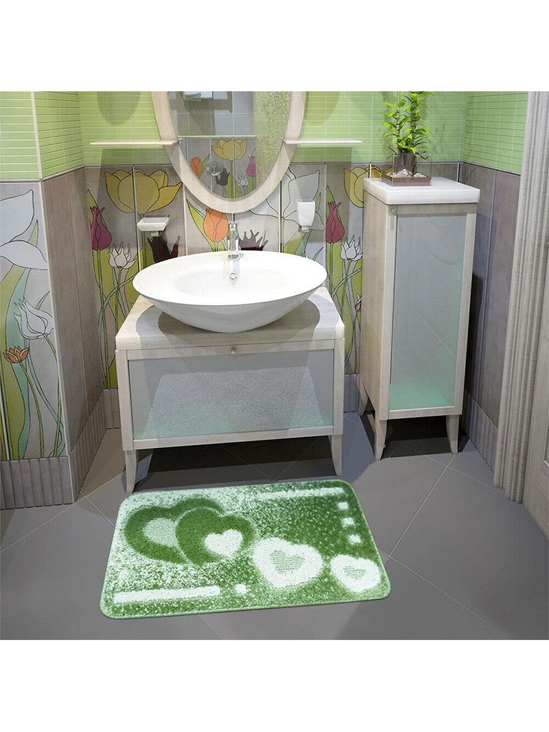 Tappeto Bagno Set 3 Pezzi Morbido Antiscivolo Girowater Assorbente Lavabile  100% Made In Italy Blu