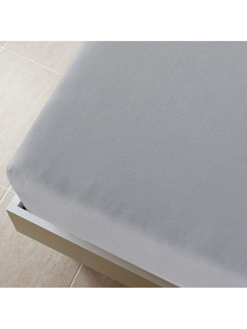 VidaXL Lenzuola con Angoli Jersey 2pz Grigio 140x200 cm Cotone