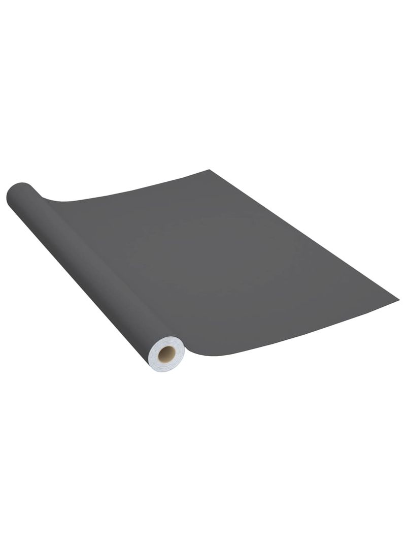 Pellicola Autoadesiva per Mobili Grigia 500x90 cm in PVC 146125