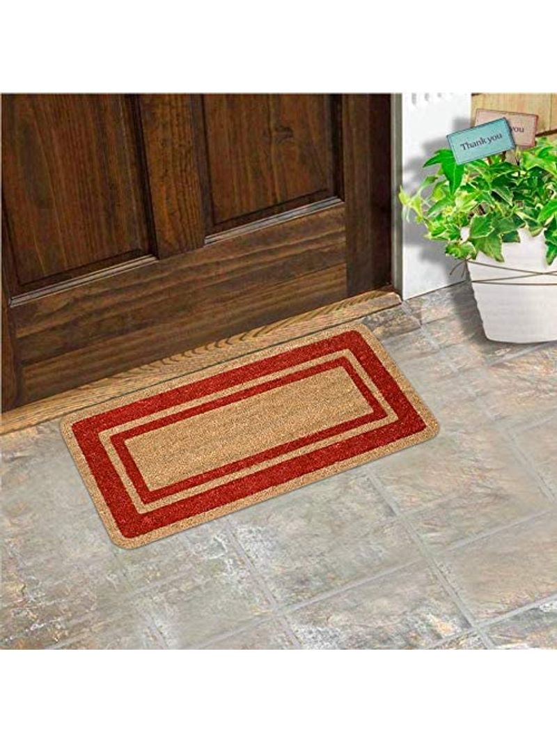 Zerbino Cocco Naturale Esterno Porta Entrata Retro Antiscivolo Tappeto  Raschiafango 50X100 Cm Bordeaux - BricoBravo