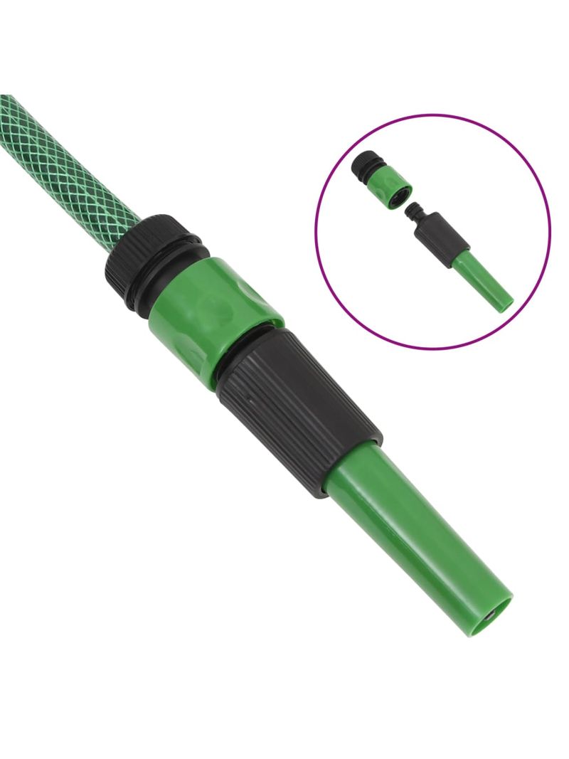 Set Tubo da Giardino con Raccordi Verde 0,6 10 m in PVC