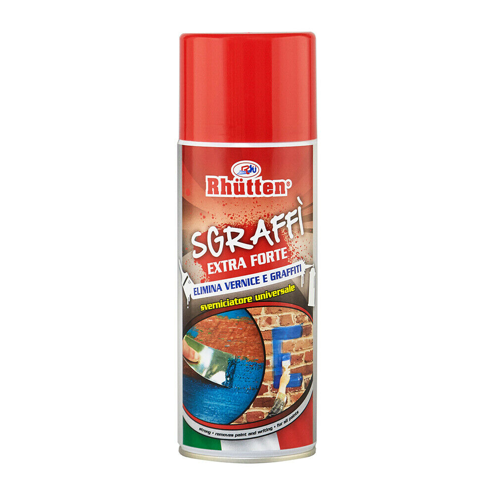 SGRAFFI' Extra forte RHUTTEN Sverniciatore spray elimina vernice graffiti  da muri - BricoBravo