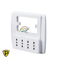 Multipresa da Parete elimina Smart compatibile con tutte le placche con 4 perse