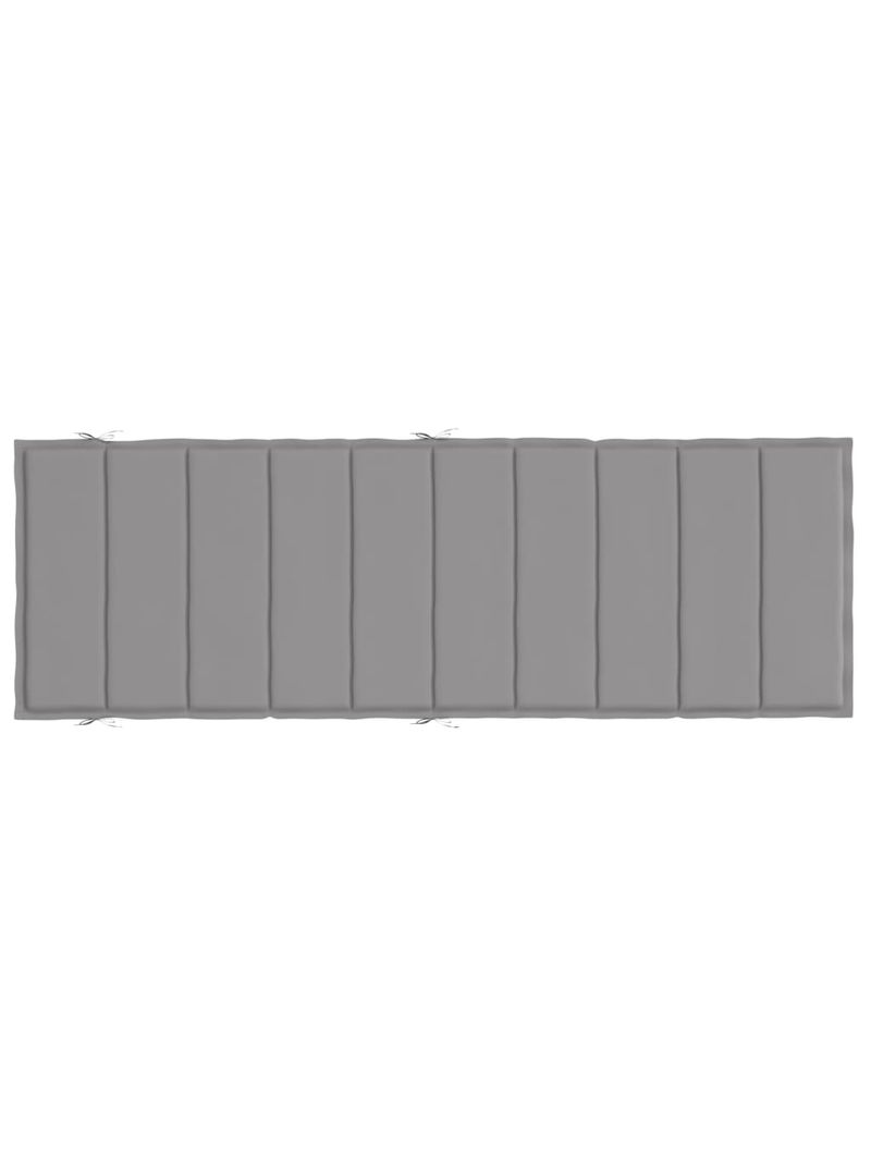 Cuscino lettino Oxford grigio 55x180x9 cm