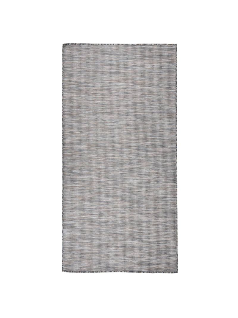 vidaXL Tappeto da Esterni a Tessitura Piatta 100x200 cm Grigio