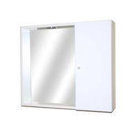 Mobile bagno bianco lucido con specchio Ponza 1