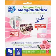 Assorbiumidit� Air Max per armadi Compact 2 in 1 fragranza Petali di Rosa 2x50gr