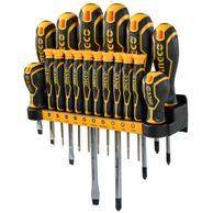 Cacciavite Kit 18 pz INGCO giraviti taglio stella e croce manicati Professionali