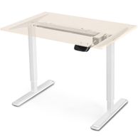 FrankyStar - Stand Up Desk scrivania elettrica con tecnologia dual motor, con regolazione digitale. Colore Bianco, solo telaio