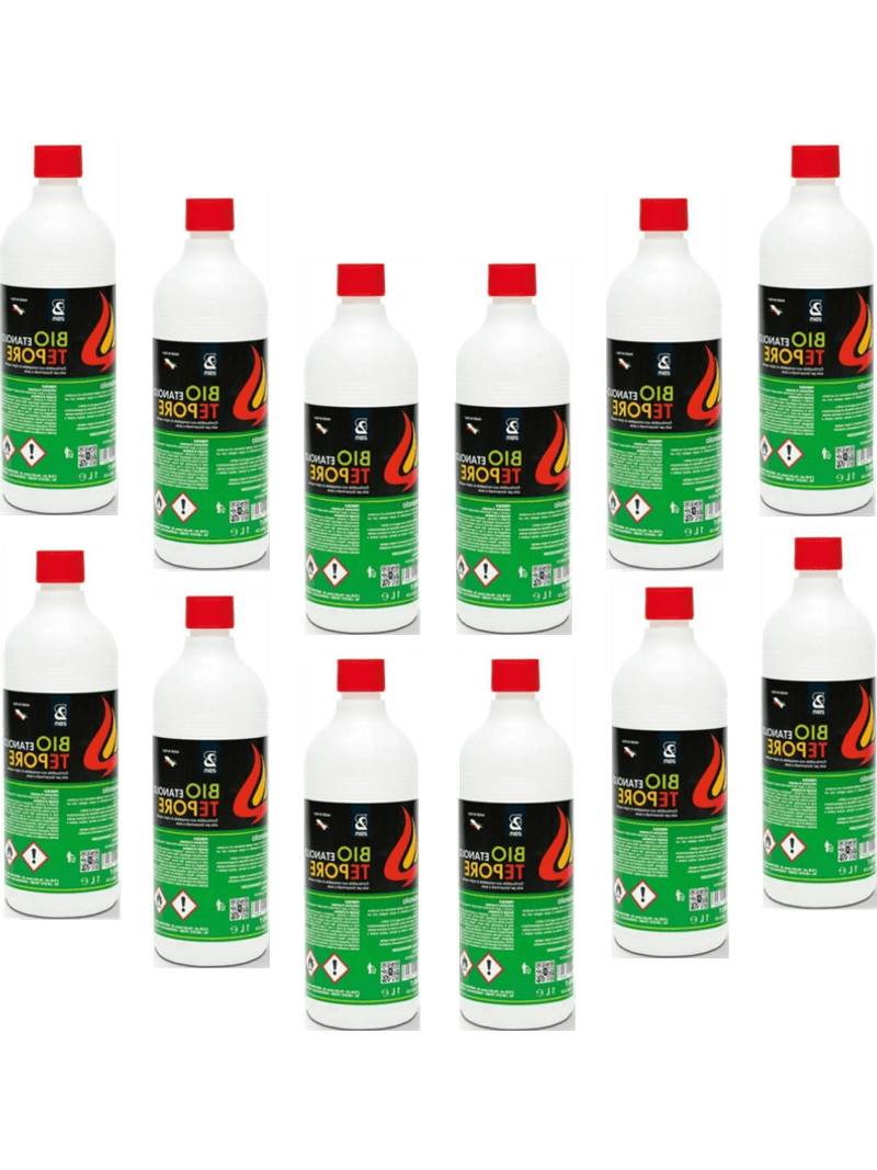 12 litri Bioetanolo combustibile liquido per stufa camino caminetto bio  etanolo conf. 1L - 12 pz. - BricoBravo