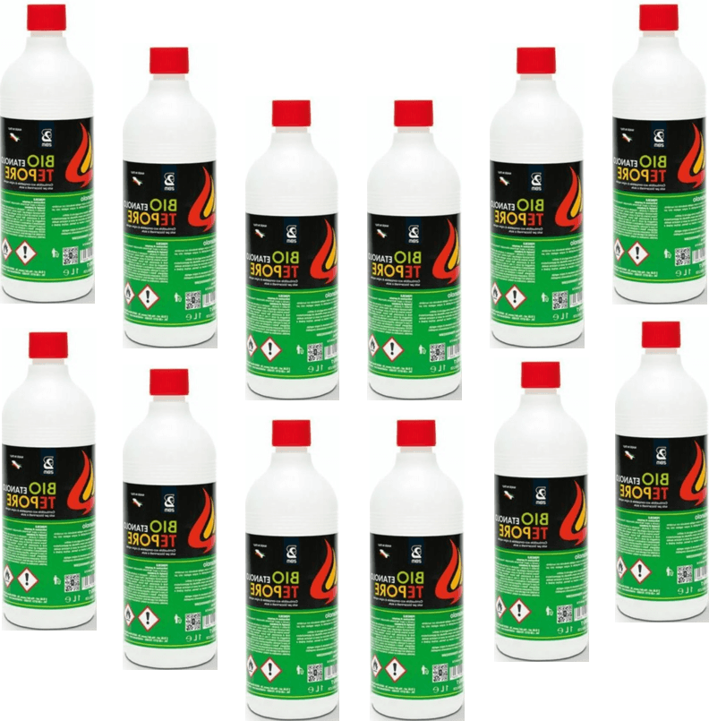 12 litri Bioetanolo combustibile liquido per stufa camino caminetto bio  etanolo conf. 1L - 12 pz. - BricoBravo