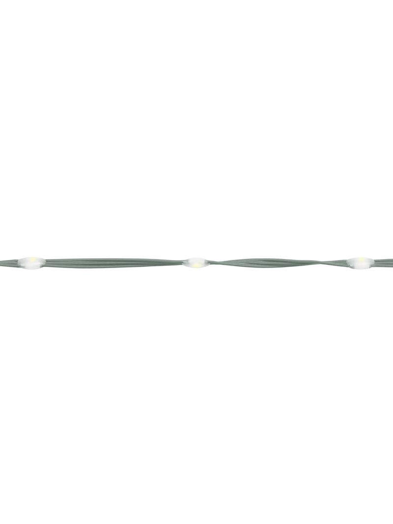 Albero di Natale con Palo in Metallo 1400 LED Bianco Freddo 5 m - AMDGarden