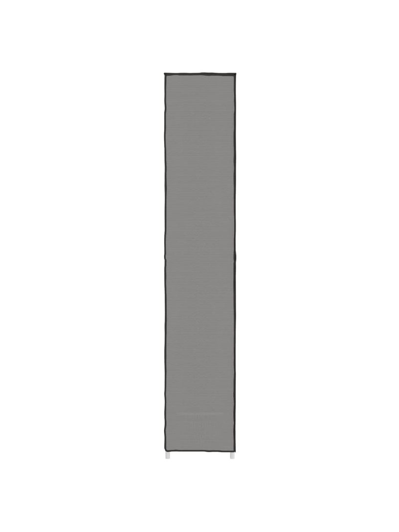 Scarpiera Grigia 60x30x166 cm Tessuto
