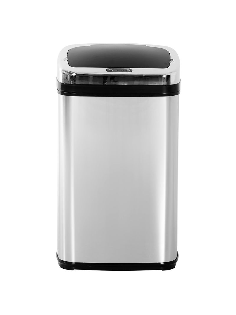 EASYCOMFORT Cestino dei Rifiuti Rettangolare in Acciaio Inox con Sensore  Automatico, 50L