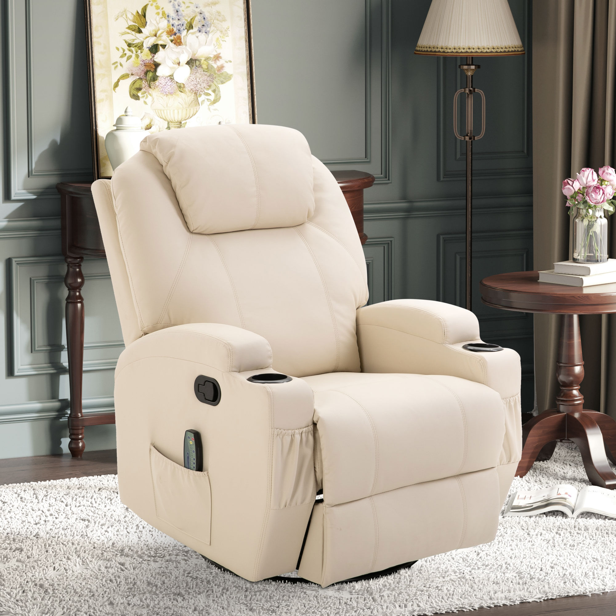 EASYCOMFORT Poltrona Relax Reclinabile con Seduta Imbottita e