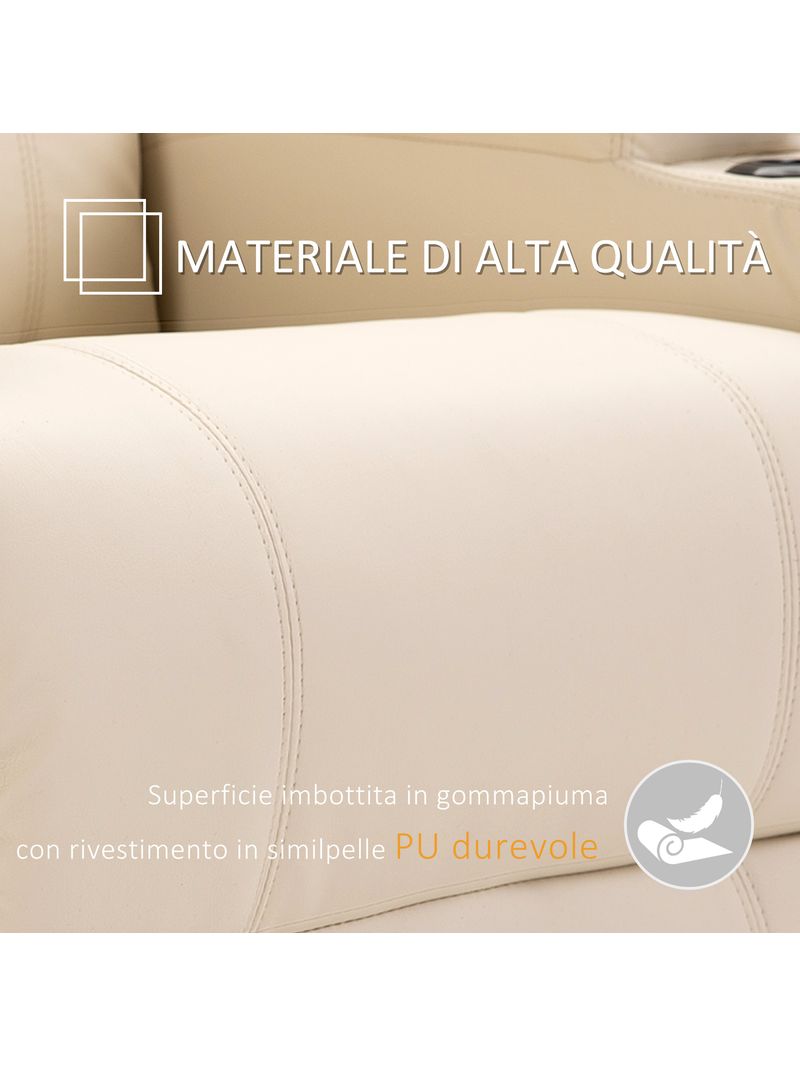 EASYCOMFORT Poltrona Relax Reclinabile Manuale in Similpelle