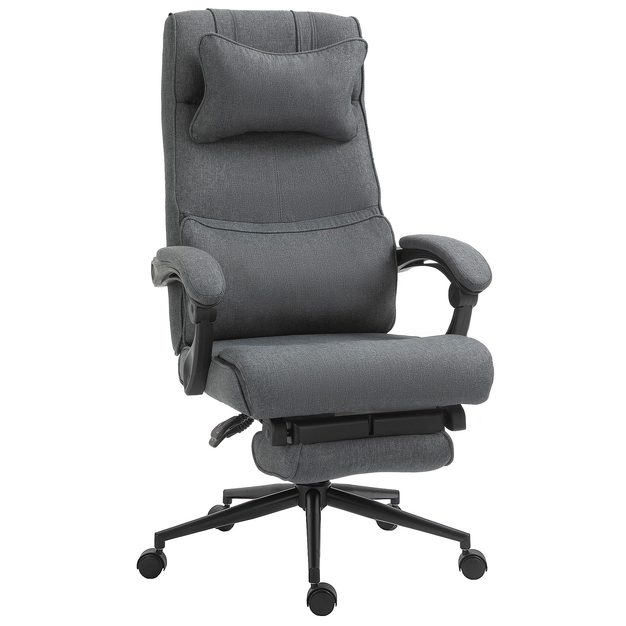 EASYCOMFORT sedia ufficio Poltrona da Ufficio Ergonomica sedia scrivania  con Altezza e Inclinazione Regolabile Grigio