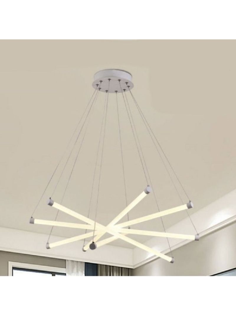 Trade Shop - Lampadario Led Moderno 55w A Sospensione A Raggi Luce Fredda  Calda Naturale A05-o 