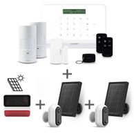 Kit Allarme Wi-fi/GSM Avidsen HomeSecure con Videocamere Esterne Solari e Sirena 100 Dba - 127055Bundle