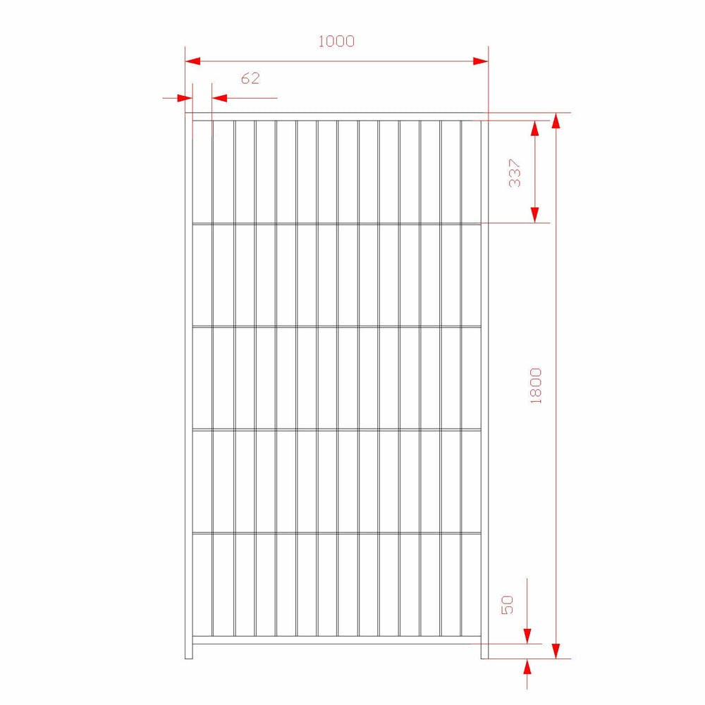 Box per Cani da Esterno con Zincatura a Caldo da 200x200x Altezza 180 Cm