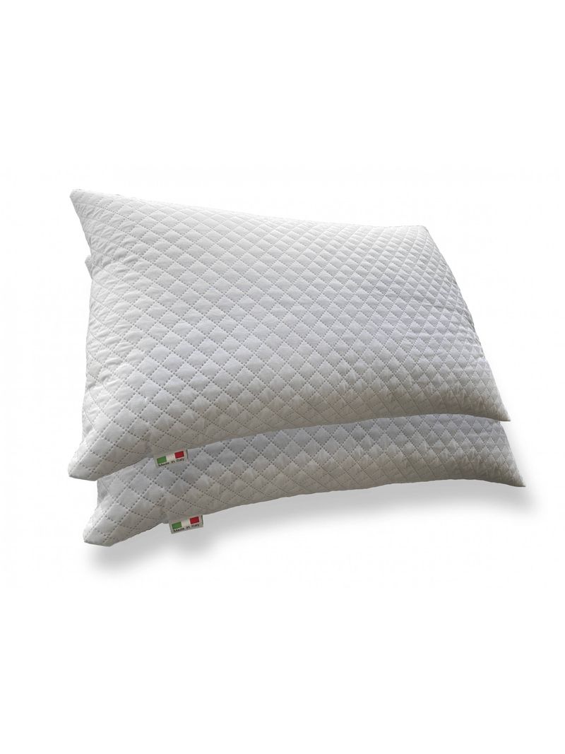Talamo Italia coppia di cuscini per letto, 100% Made in Italy