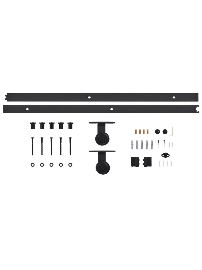 Porta Scorrevole Con Set Hardware 90x210 Cm In Legno Di Pino 3057593