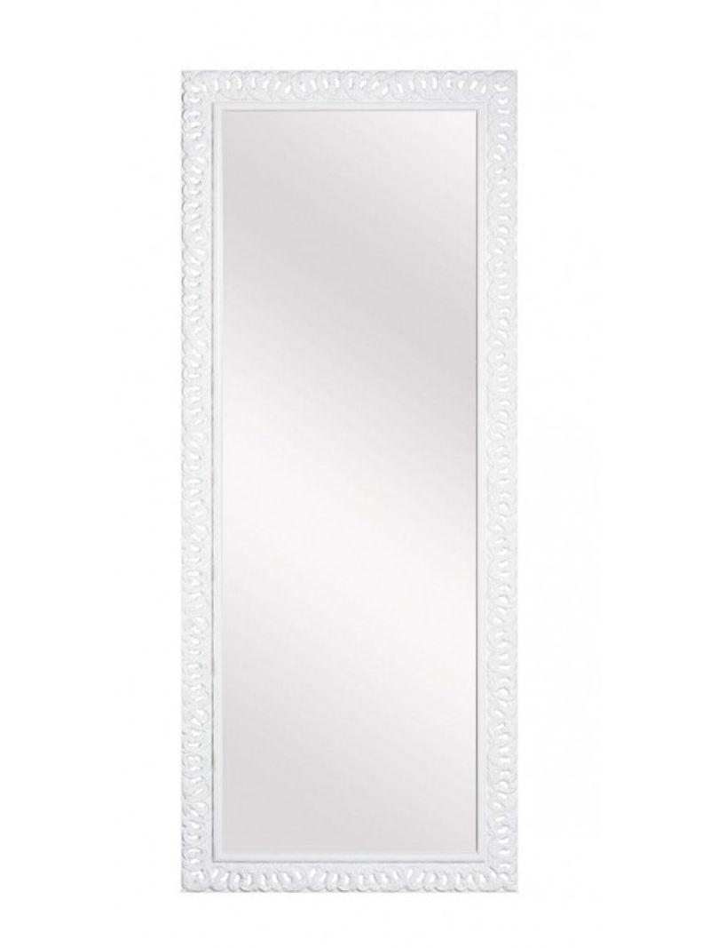 Mobili2g - specchiera laccata bianco lucido rettangolare misure: 70 x 90 x  4 - BricoBravo