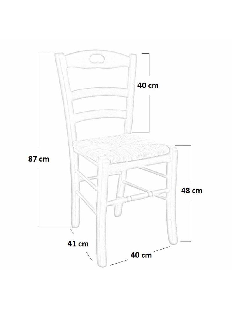 Sedia legno da cucina naturale loris