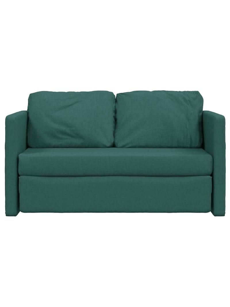 Divano Letto da Terra 2 in 1 Verde Scuro 112x174x55 cm Tessuto 353968 -  BricoBravo