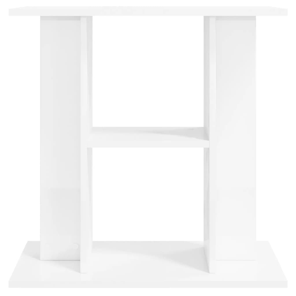 Supporto Acquario 60x30x60cm in Legno Multistrato Bianco Lucido