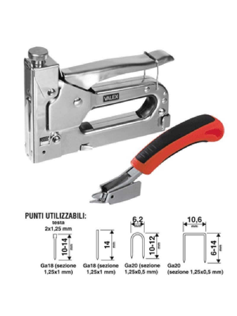 1000 Punti graffette per puntatrice chiodatrice H 10mm VALEX 1455602