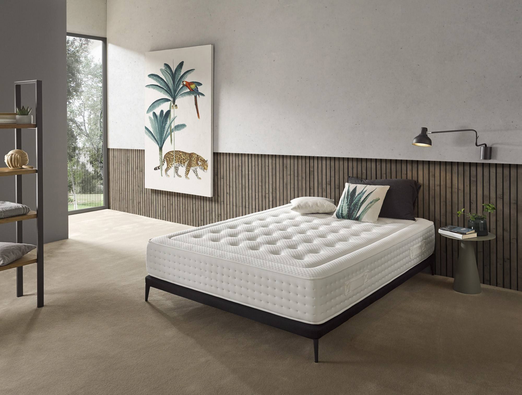 Materasso Luxury Relax matrimoniale, Struttura con molle insacchettate e  Memory Foam, ortopedico con portanza rigida, Cm 160x190 Altezza 30