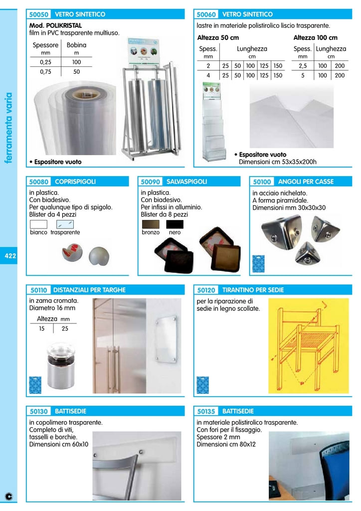 5pz vetro sintetico trasparente poliver 100x100x25 - BricoBravo