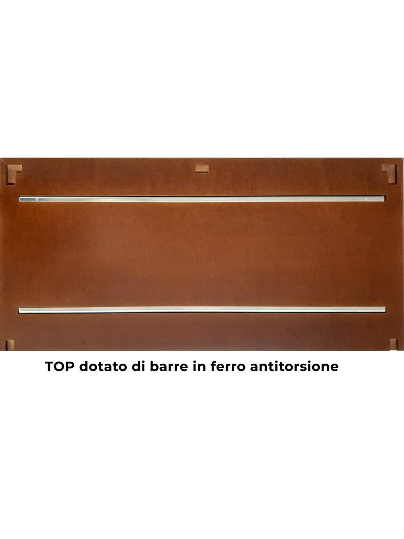 Copri condizionatori In legno ARIA Medio 97x42,5xh80 cm colore Noce  prodotto pre montato colore Noce, Pedron SNC