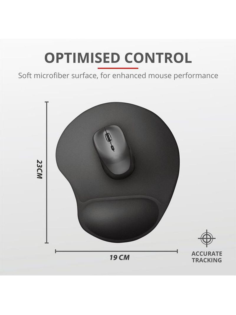 Tappetino per Mouse con Morbido Poggiapolsi Ergonomico 19x23cm