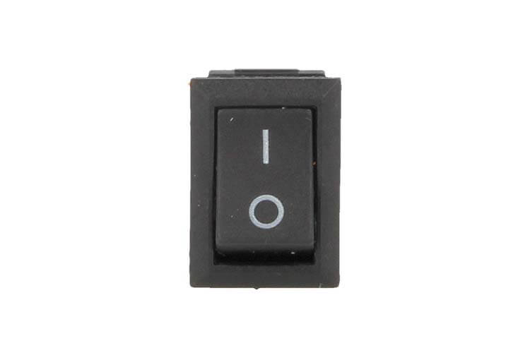 Mitepek - 4 PZ Interruttore Pulsante Bilanciere Quadrato Bipolare 12V Push  Button Switch 2 Pin Auto Barca Foro 12X19mm