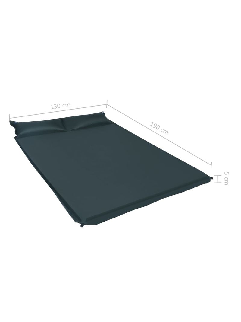 Materasso Gonfiabile ad Aria con Cuscino 130x190 cm Verde Scuro 92280 -  BricoBravo