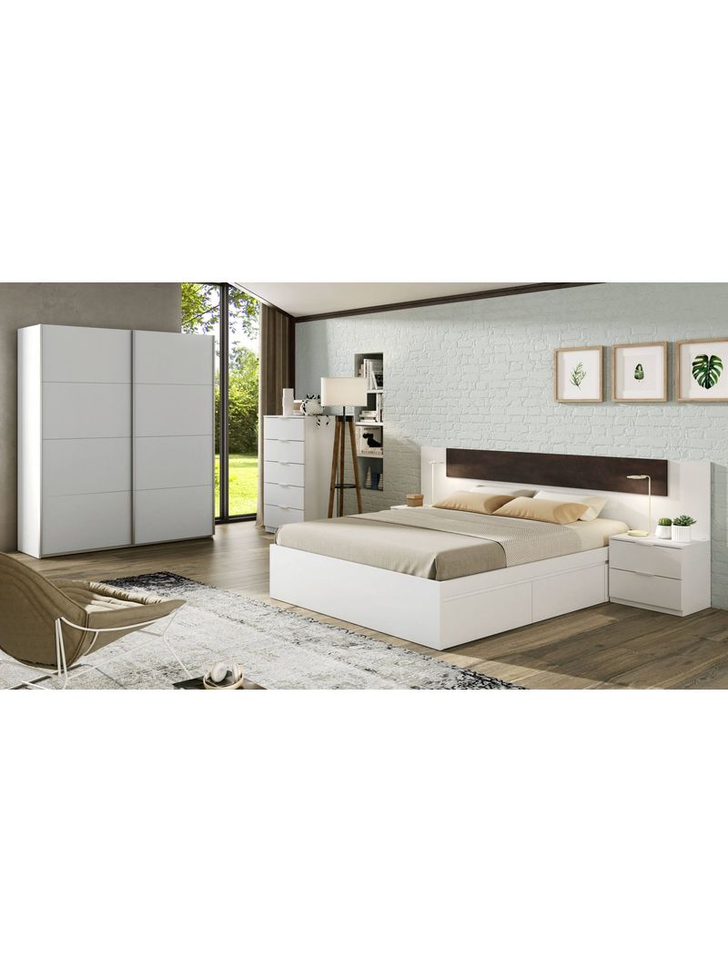 Compra Dmora Guardaroba Ponce, Armadio per camera da letto a 2 ante  scorrevoli, Mobile con barra appendiabiti e 2 ripiani, cm 150x60h200,  Bianco all'ingrosso