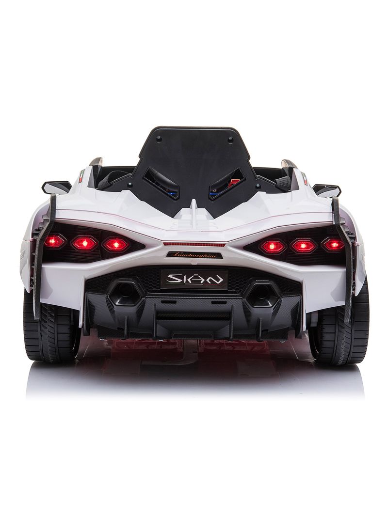 Macchina Elettrica per Bambini 12V con Licenza Lamborghini Sian FKP 37  Bianca - BricoBravo