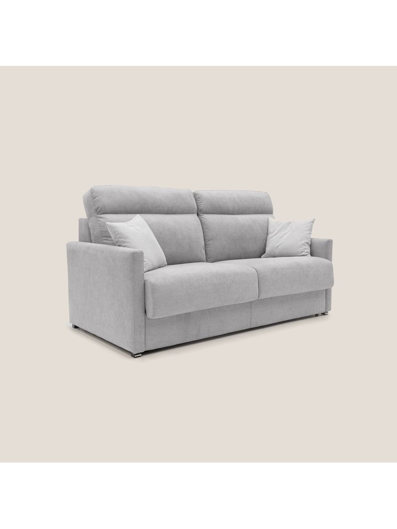 Divano Letto 2 Posti 176x102x97 cm in Tessuto Grigio Chiaro - BricoBravo