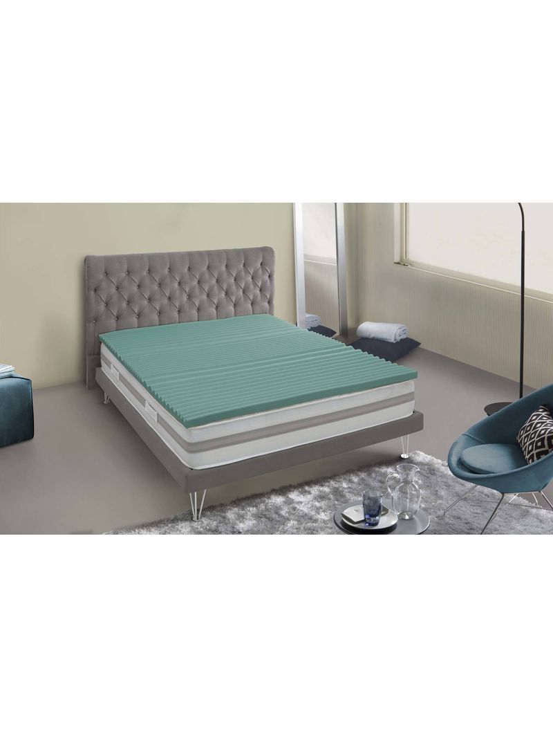 Topper Matrimoniale Relax Ultra 160x190 Cm - In Piuma D'Oca E Memory Foam, 6 Cm Di Spessore - Foto 3