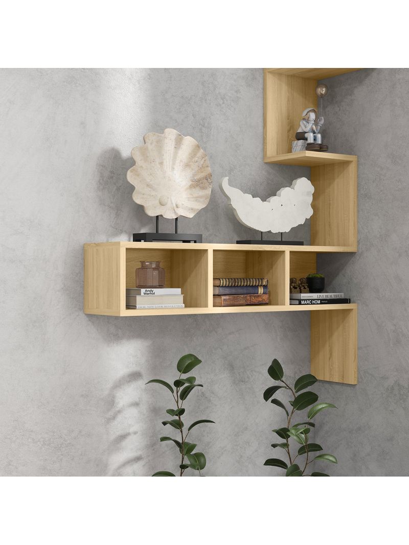 Mensola da Parete 80x20x128,5 cm Ripiani Aperti in MDF Rovere – acquista su  Giordano Shop