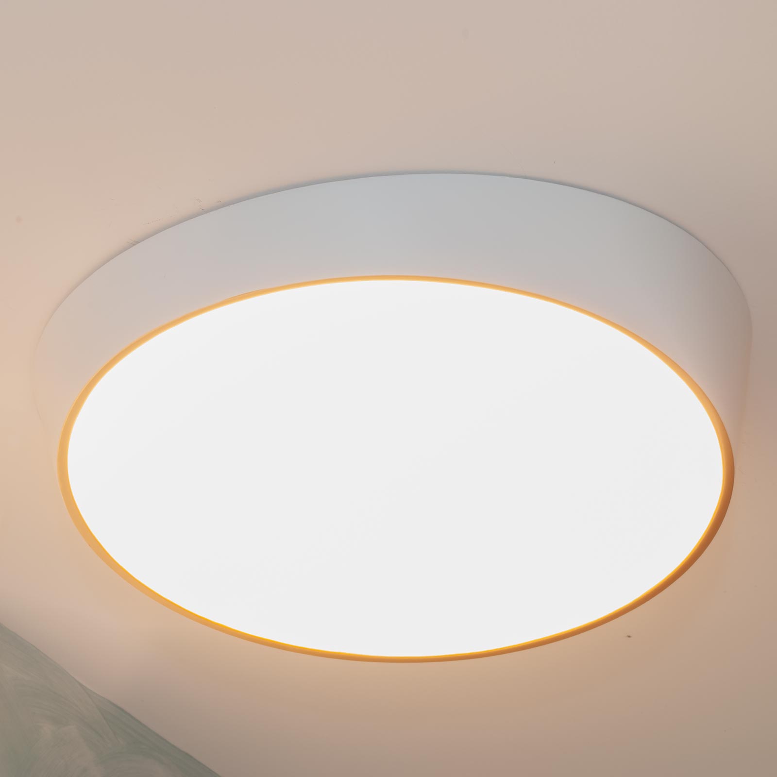 Plafoniera moderna LED 46W resa 360W lampada soffitto tonda ellisse cornice  dorata luce camera letto hotel cucina ufficio salotto 230V 6000K