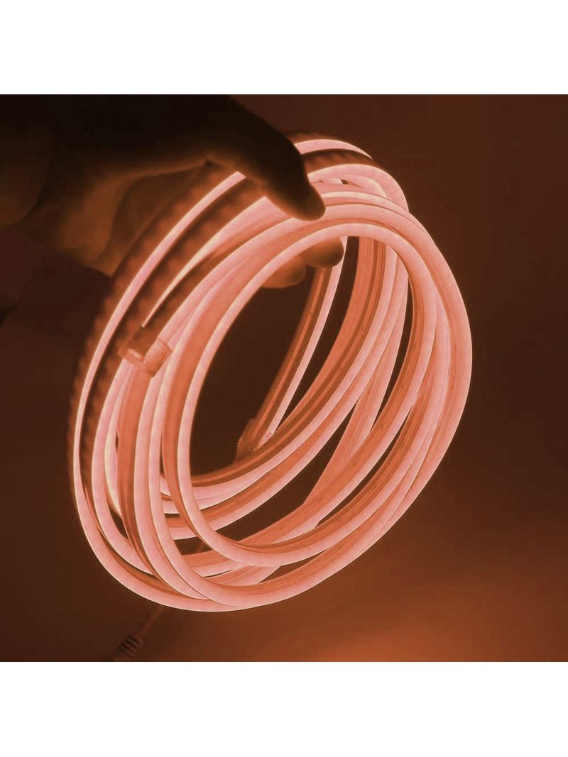 Striscia led neon flessibile flex ribbon impermeabile 12v luce esterni  decorazione insegne tubo luminoso ip65 rosa - BricoBravo