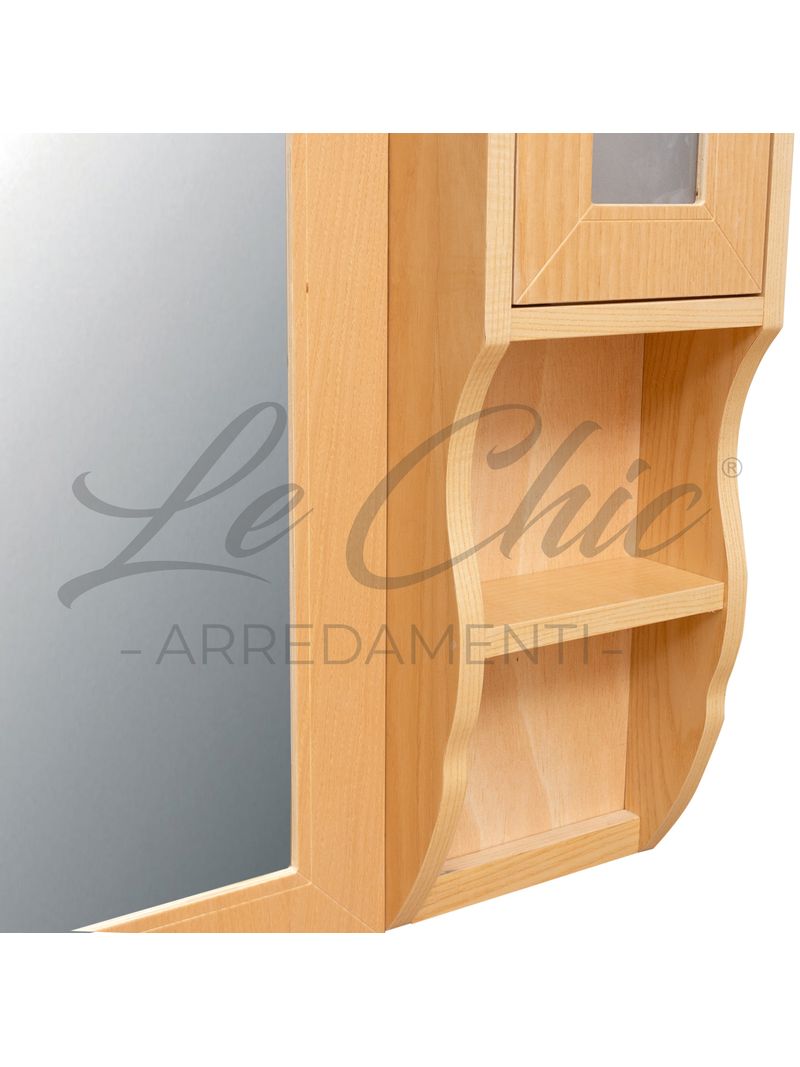 Mobile bagno legno naturale con colonna - SI - BricoBravo